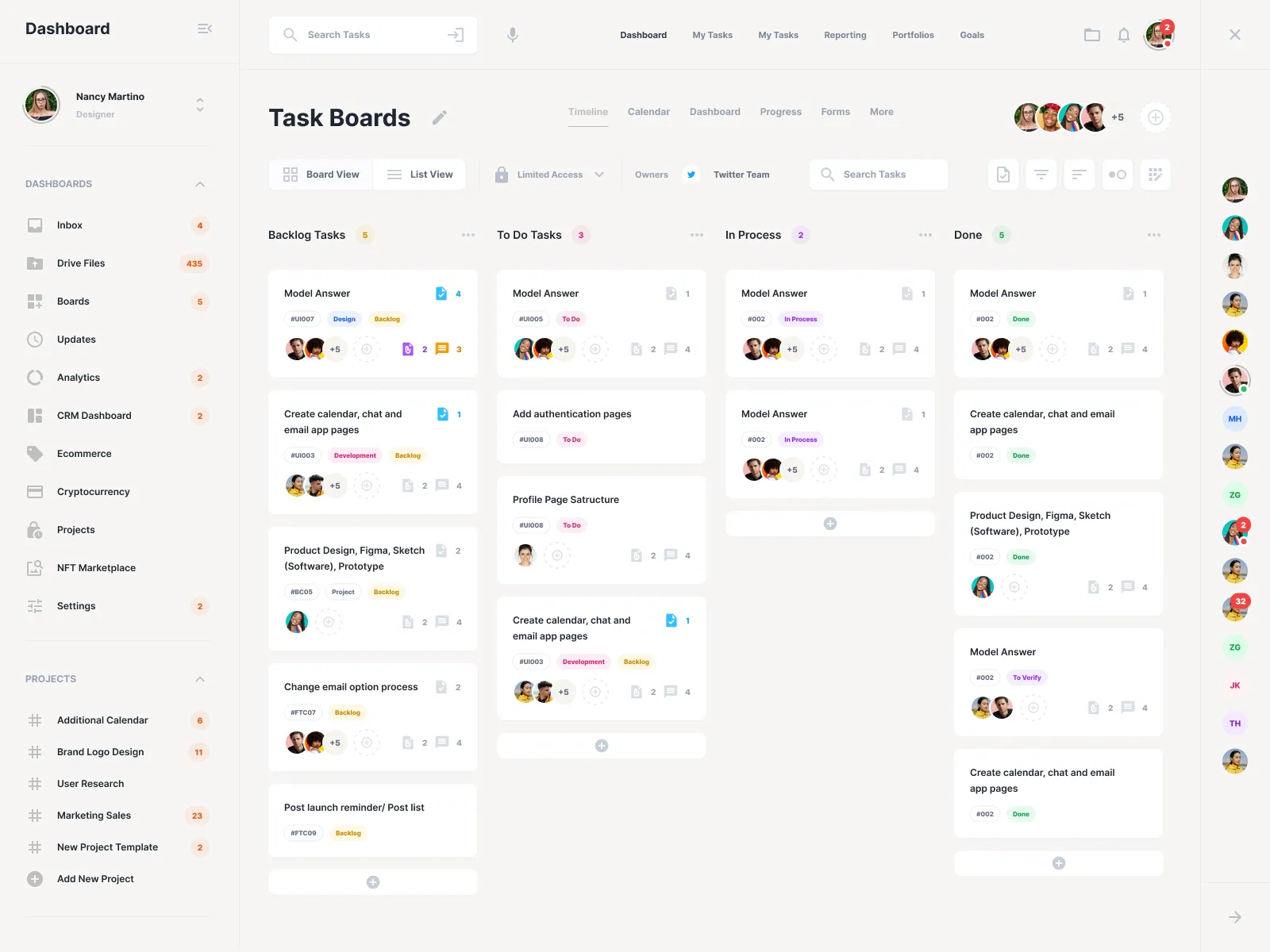 SeoPages website management dashboard